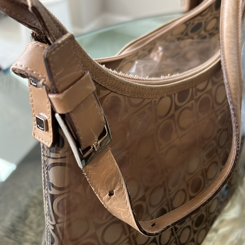 Salvatore Ferragamo Gancini Monogram Logo Hobo Bag - Picture 7 of 12